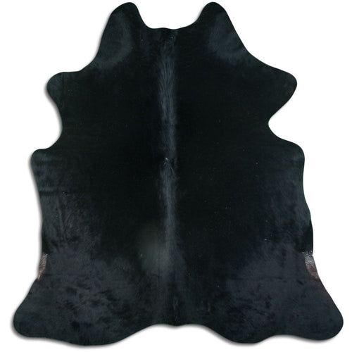 Black Cowhide Rug M