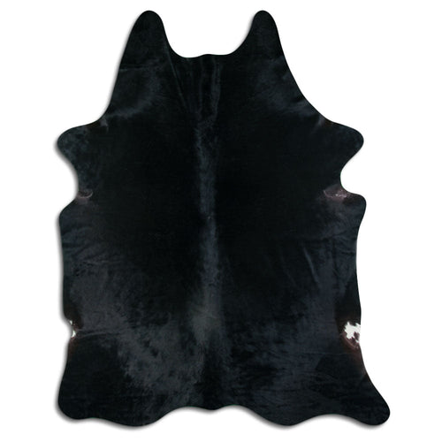 Black Cowhide Rug XXXL