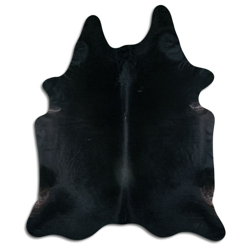Black Cowhide Rug XXL