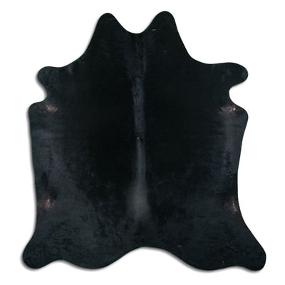 Black Cowhide Rug XL