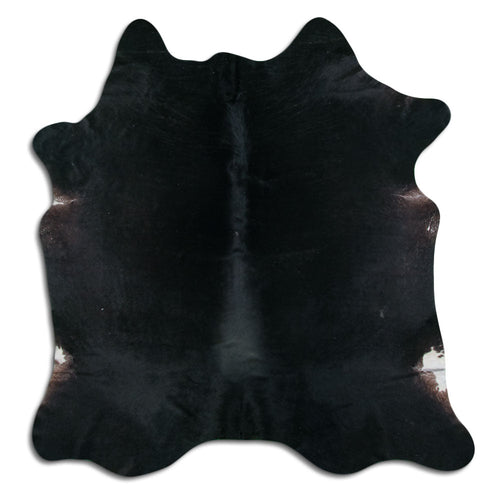 Black Cowhide Rug L