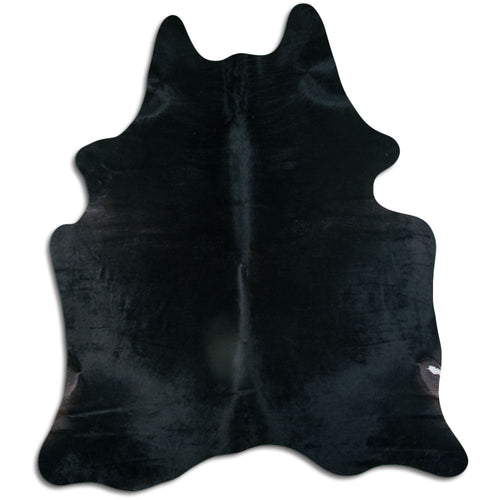 Black Cowhide Rug XXL