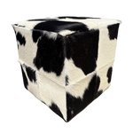 Cowhide ottoman | available in several colours