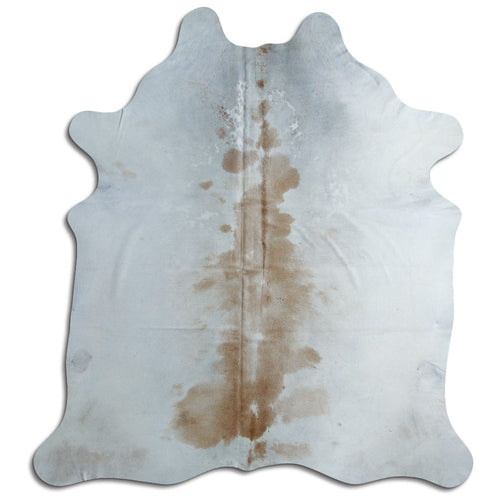 Brown & White Cowhide Rug XL