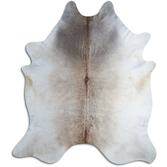 Tan Grey Cowhide Rug XXXL