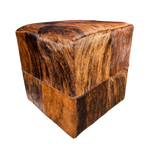 Cowhide ottoman | available in several colours
