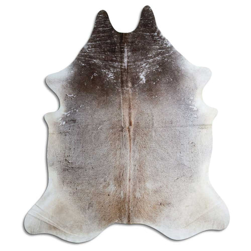 Tan Grey Cowhide Rug XXL