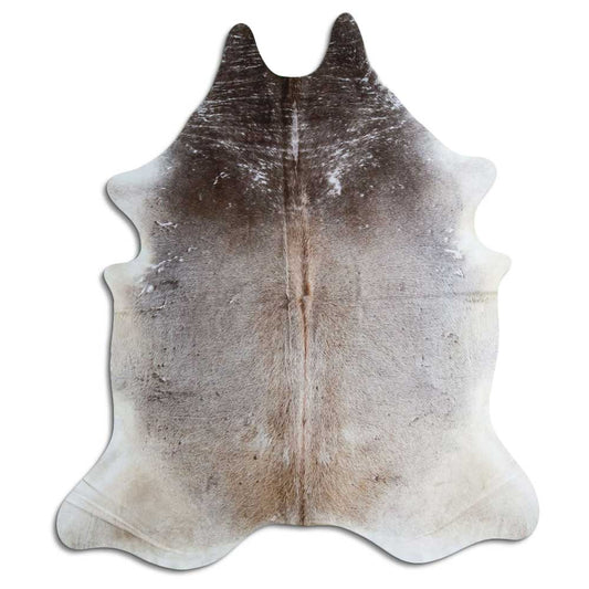Tan Grey Cowhide Rug XXL