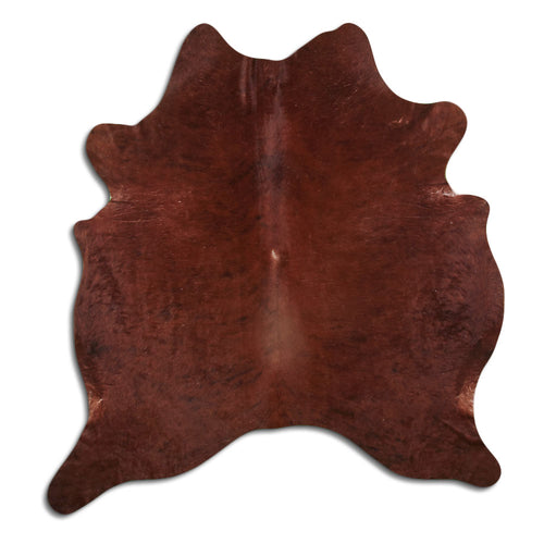Brown Cowhide Rug L