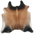 Tan Grey Cowhide Rug L