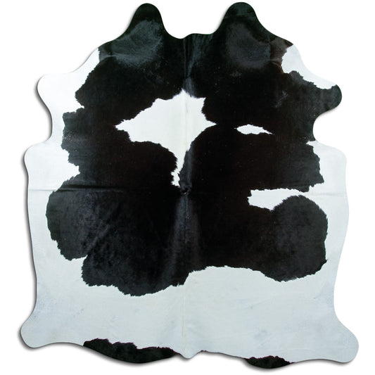 Black & White Cowhide Rug XXL