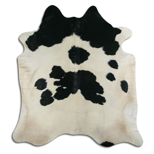 Black & White Cowhide Rug XXL