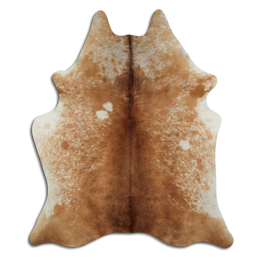Brown & White Cowhide Rug XL