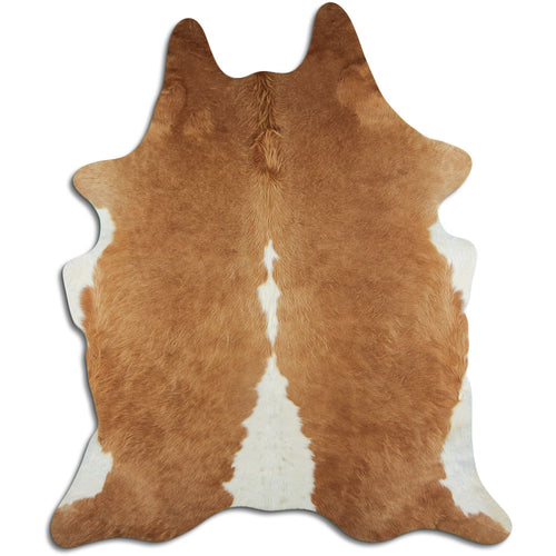 Brown & White Cowhide Rug XXL