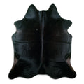 Black Cowhide Rug L