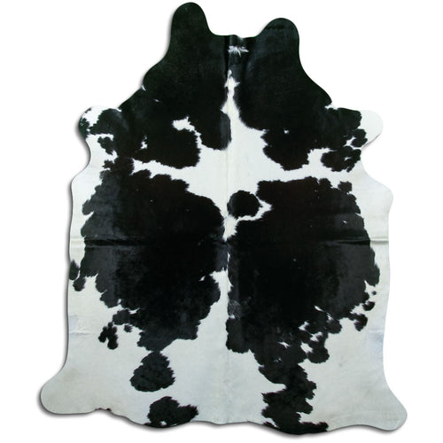Black & White Cowhide Rug XL