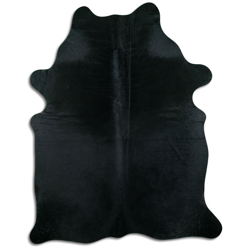 Black Cowhide Rug XXL
