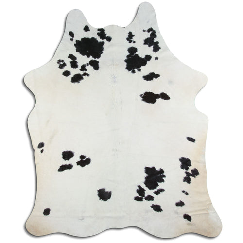 Black & White Cowhide Rug XL