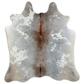 Tan Grey Cowhide Rug L