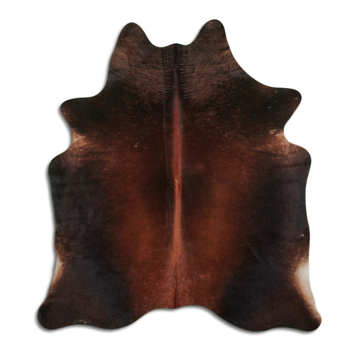 Brown Cowhide Rug L