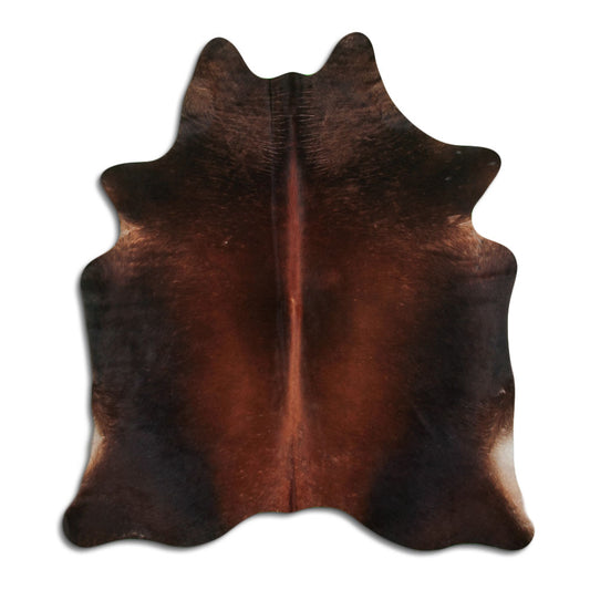 Brown Cowhide Rug L