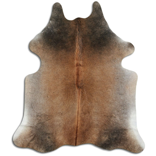 Tan Grey Cowhide Rug L