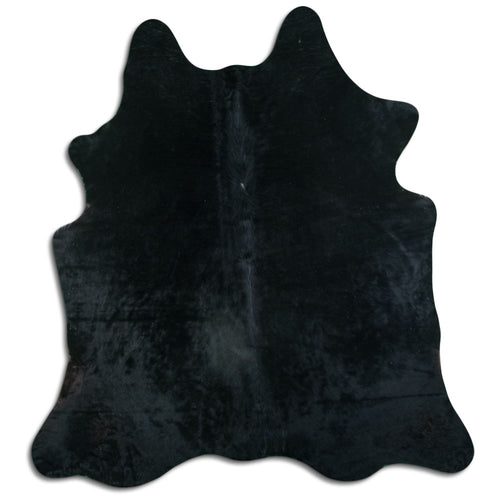 Black Cowhide Rug XL