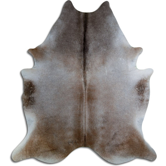Tan Grey Cowhide Rug XXL