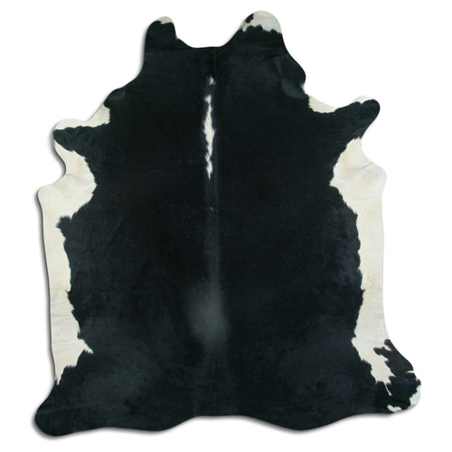 Brown & White Cowhide Rug XL