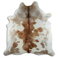 Brown & White Cowhide Rug XXL
