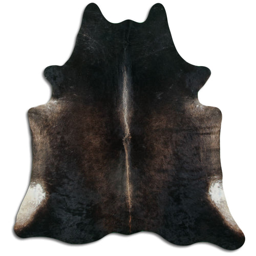 Brown Cowhide Rug L