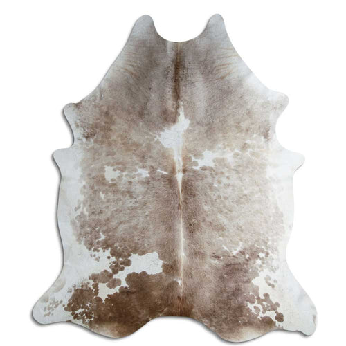 Brown & White Cowhide Rug XXL