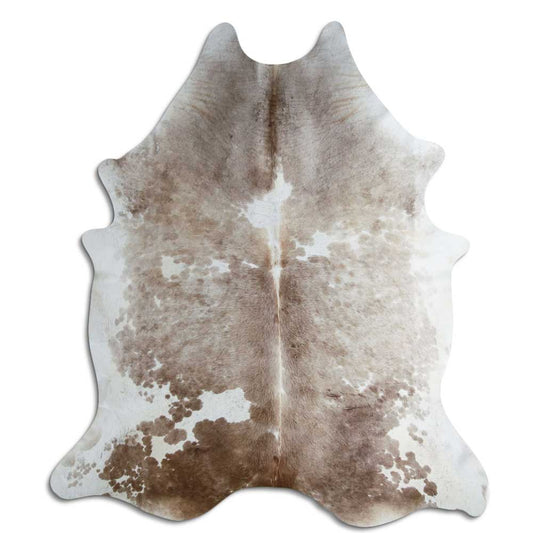 Brown & White Cowhide Rug XXL