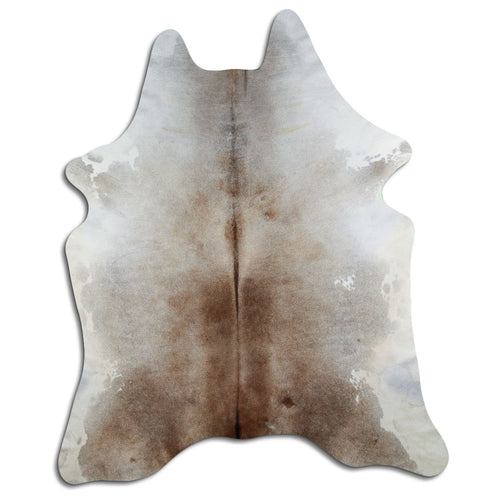 Tan Grey Cowhide Rug XXL