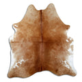 Brown Cowhide Rug L