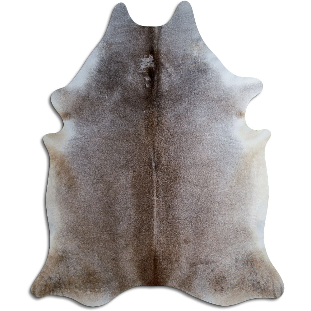 Tan Grey Cowhide Rug XXL