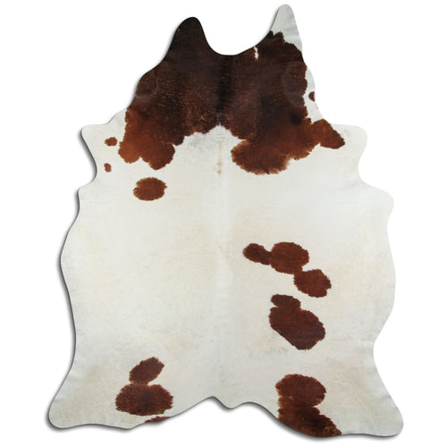 Brown & White Cowhide Rug XXXL