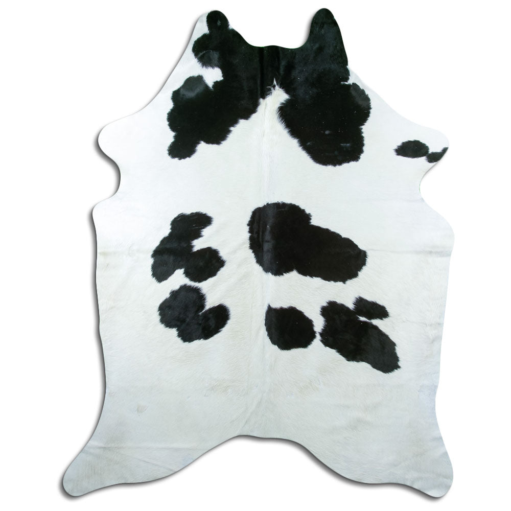 Black & White Cowhide Rug XXL