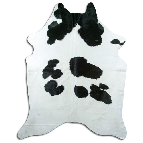 Black & White Cowhide Rug XXL