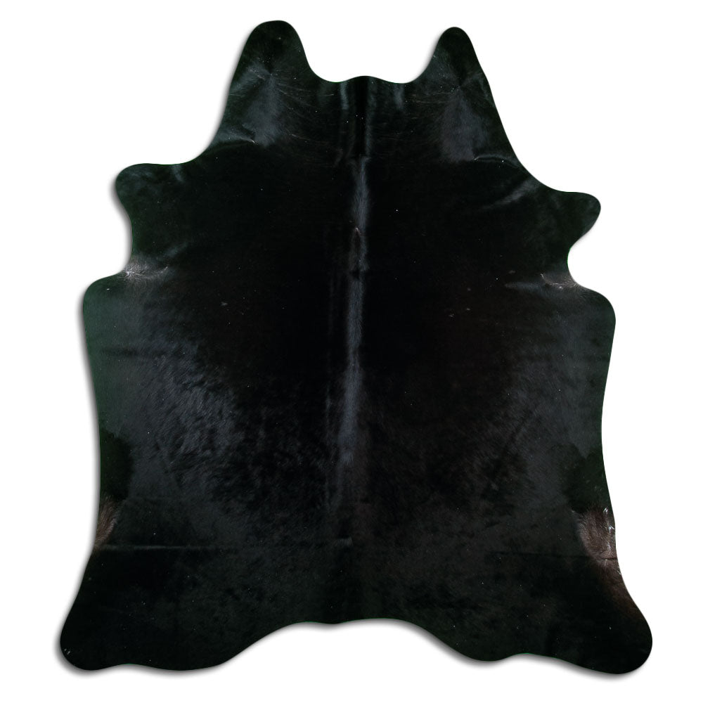 Black Cowhide Rug XL