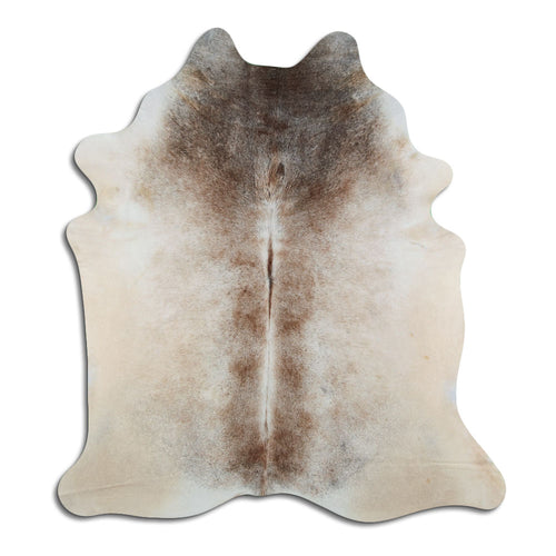 Tan Grey Cowhide Rug L