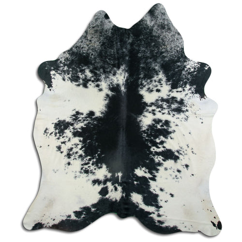 Black & White Cowhide Rug XXL