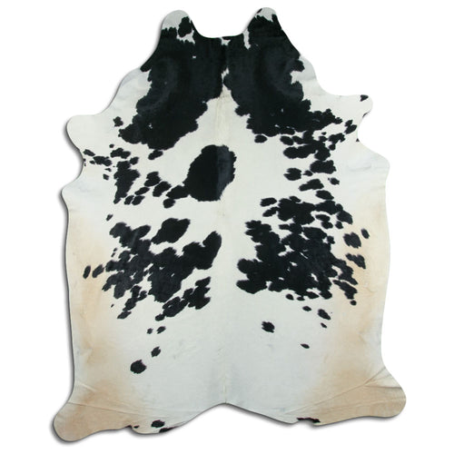 Black & White Cowhide Rug XXXL