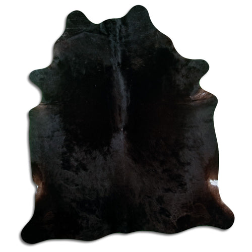 Black Cowhide Rug XL