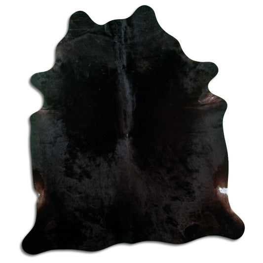 Black Cowhide Rug XL