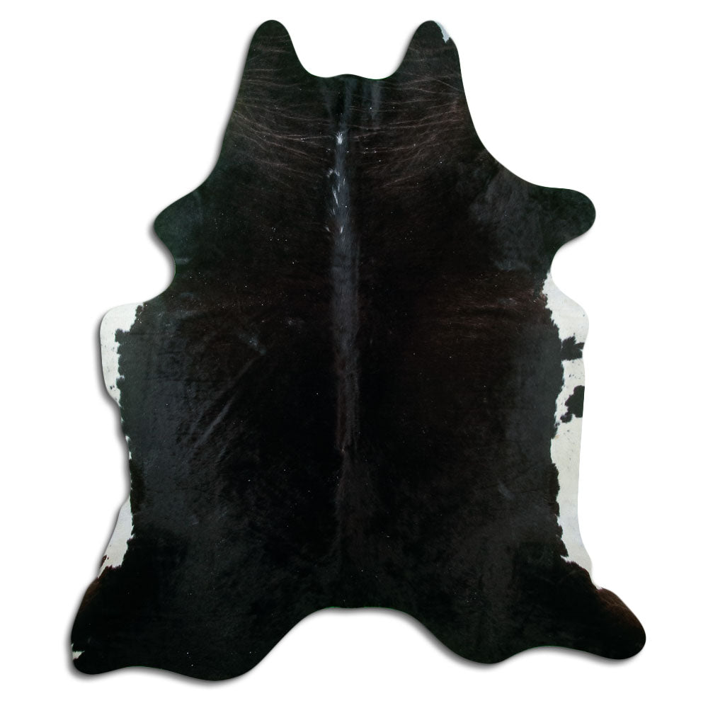 Black Cowhide Rug XXL