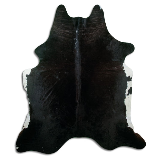 Black Cowhide Rug XXL