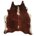 Brown & White Cowhide Rug XXL