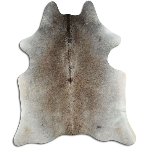 Tan Grey Cowhide Rug M