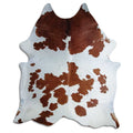 Brown & White Cowhide Rug XXXL